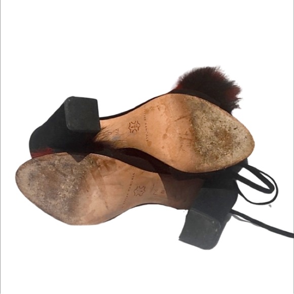 Loeffler Randall Black Nicolette Fox Fur-Trimmed - Picture 8 of 10